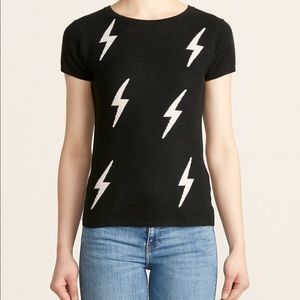 NWT cashmere sweater with lightning bolts